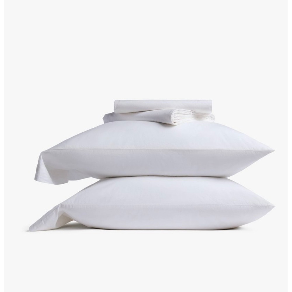 Parachute Target Casual Organic Cotton Sheet Set White King 4 Piece New